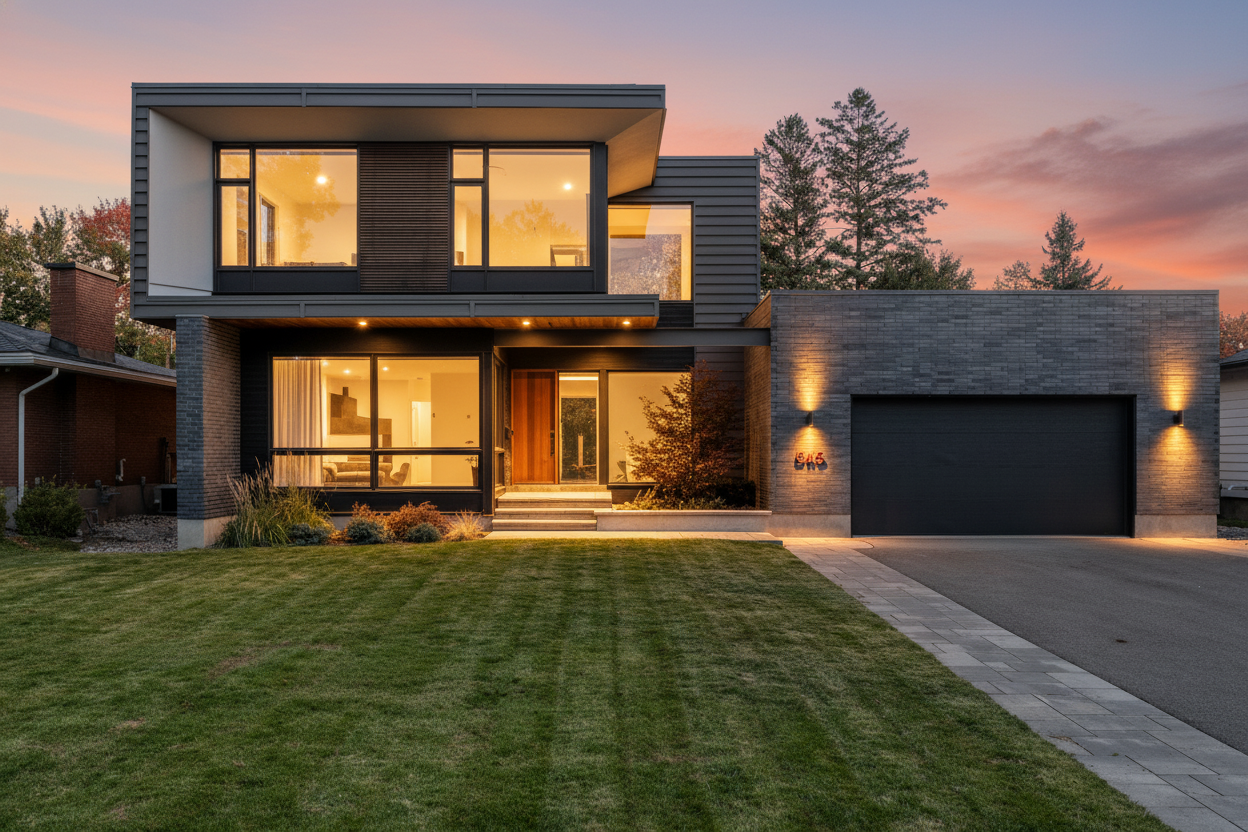 After - AI enhanced dusk photo